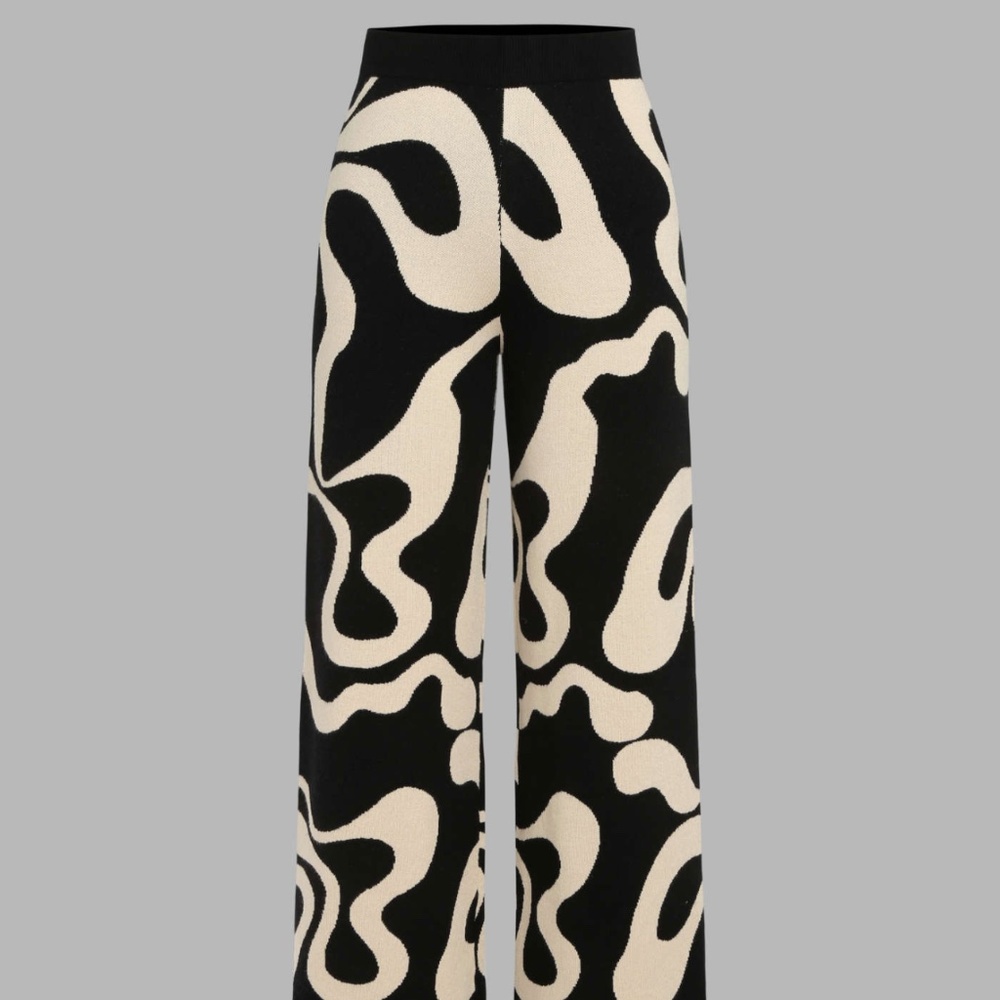 Psychedelic knit pants